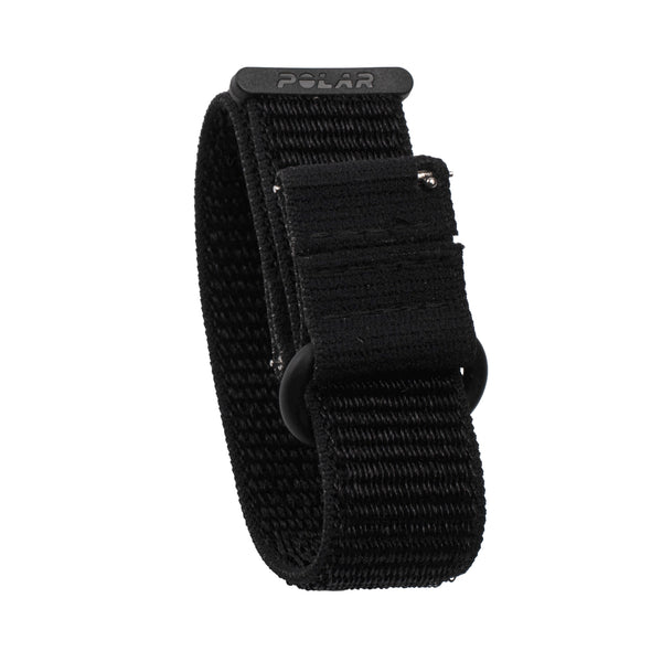 POLAR WRIST BAND 20MM BLACK M/L HOOK&LOOP 20MM